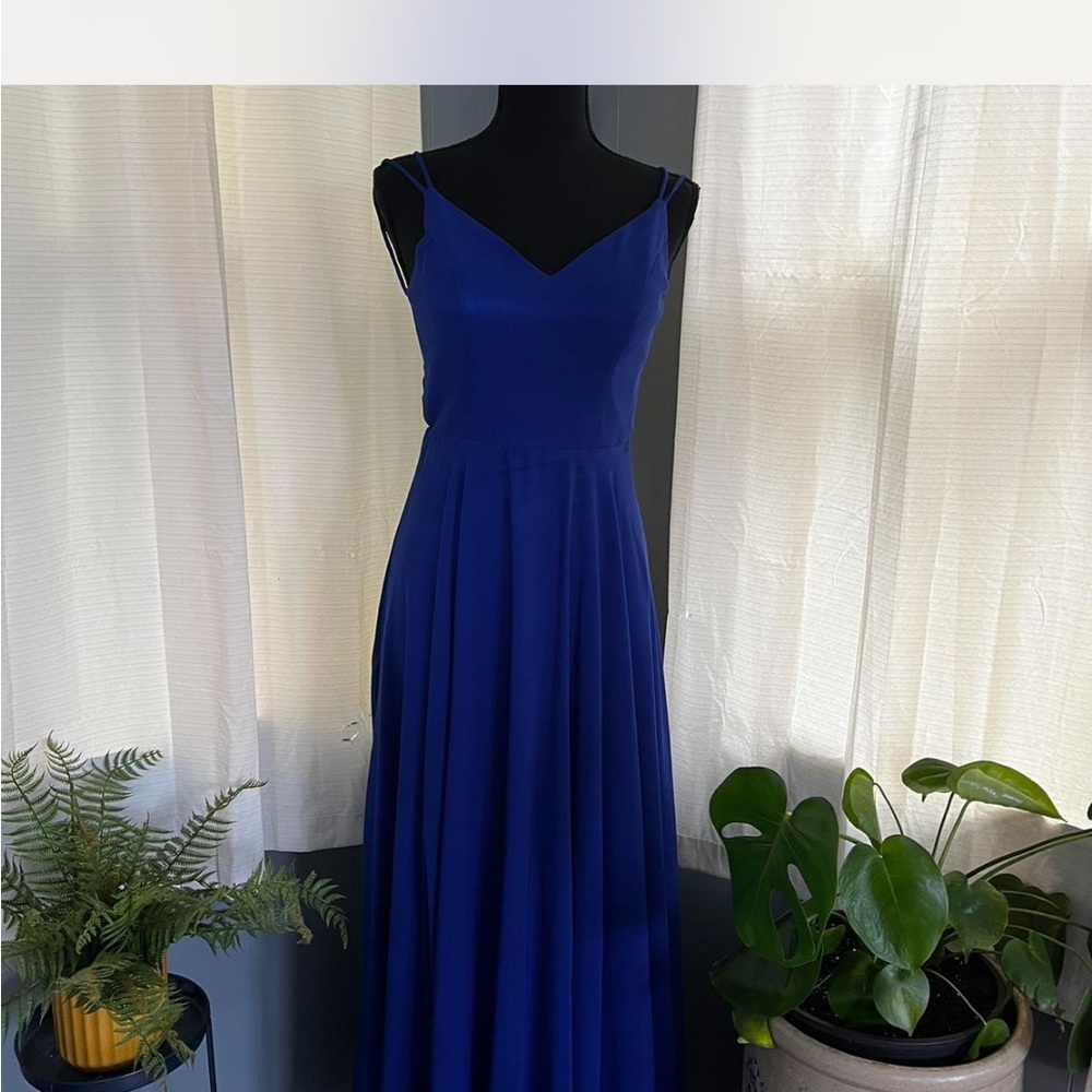 Elegant Blue Maxi Dress